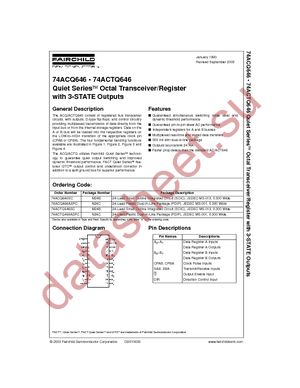 74ACTQ646SC datasheet  